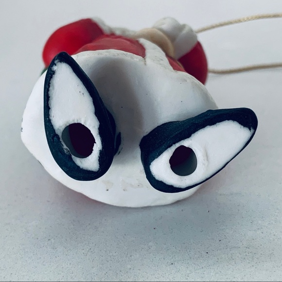 Ceramic Handpainted Santa Ornament - Picture 6 of 7